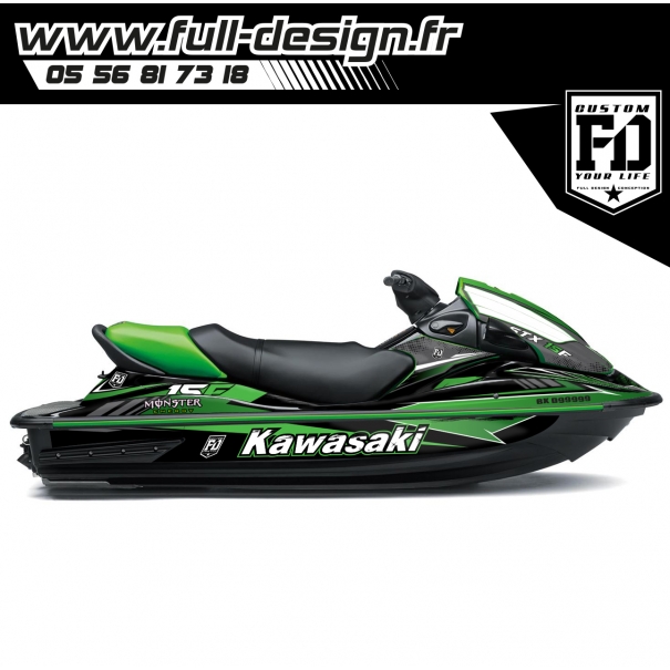 Kit Déco Jet Ski Kawasaki 15F Green 1
