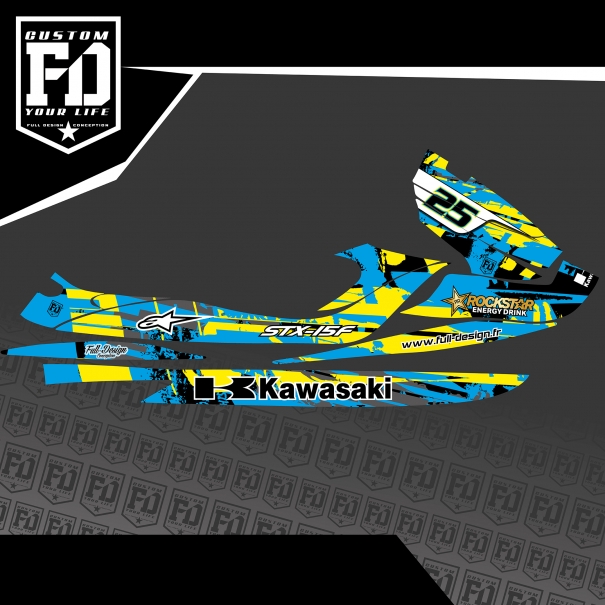 Kit Déco Jet Ski Kawasaki 15F Rush