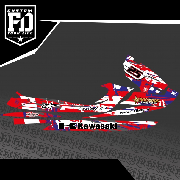 Kit Déco Jet Ski Kawasaki 15F Rush Patriot