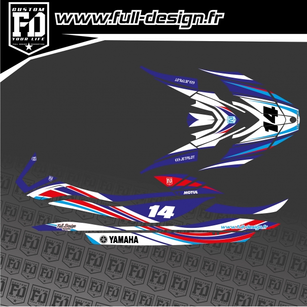 Kit Déco Jet Ski Yamaha GP1800 2021 Wave Blue
