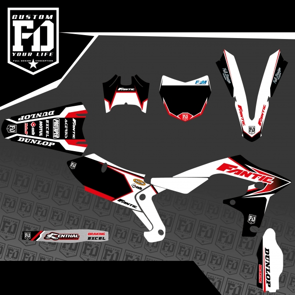 Kit Déco FANTIC XXF 250 RACE Black