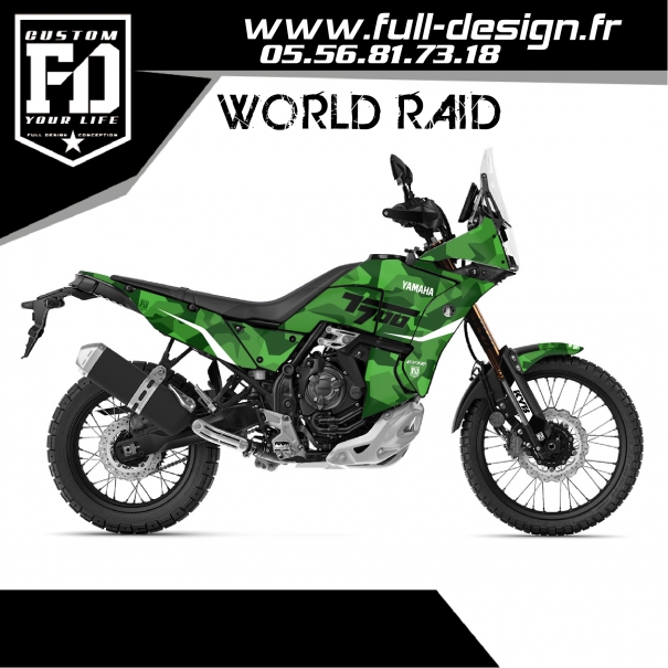 Kit Déco Yamaha World Raid Ténéré Camo Green